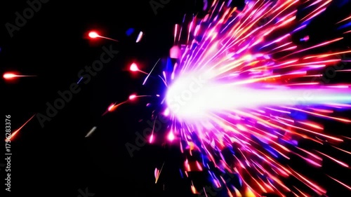 Fast-Firing Laser Beam Animation