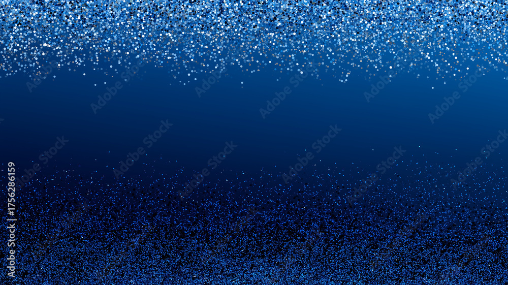 Obraz premium Blue Background with Blue Glitter Border