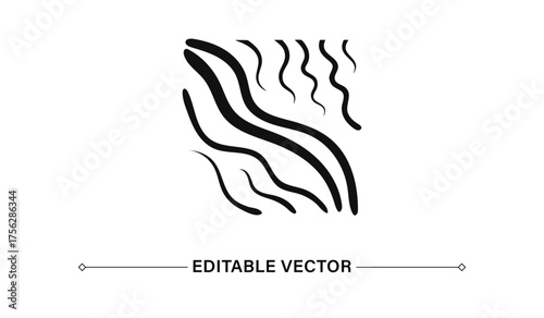 Abstract Wavy Line Strokes Collection

