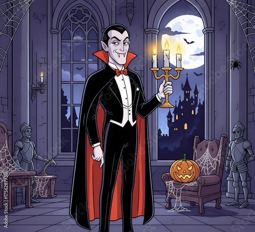 Halloween Vampire Dracula Dark Art