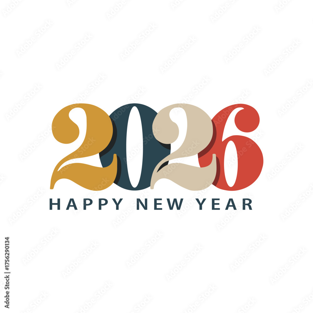 Obraz premium 2026 happy new year