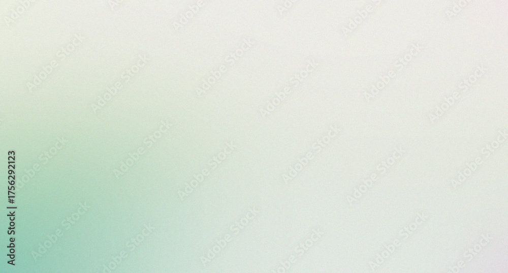 Obraz premium Soft Green and White Grainy Gradient Background Texture