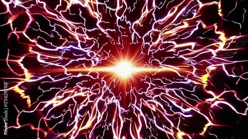 Powerful Energy Wave Eruption from the Center