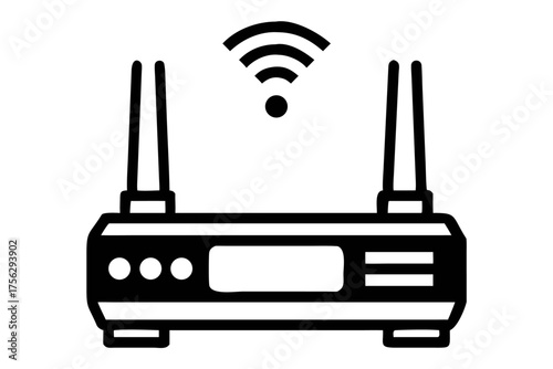 Modern wireless router, used for internet access