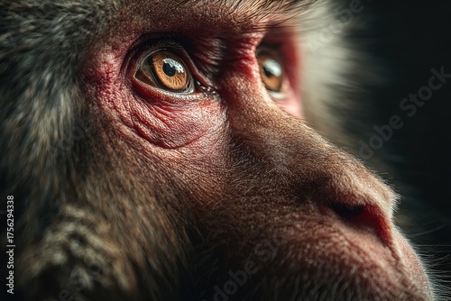 macaque  detail