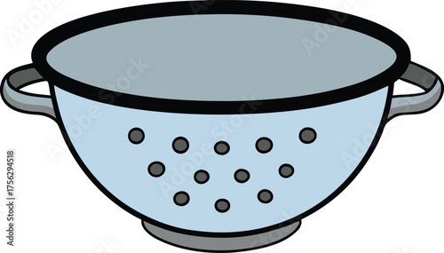 Colander vector isolated on transparent background