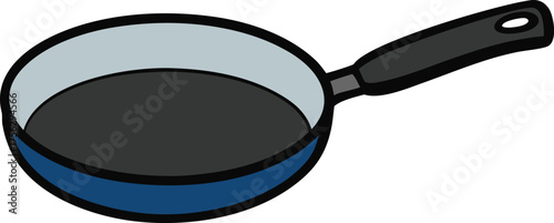 Frying pan vector isolated on transparent background
