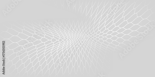 Grey backdrop with dynamic square halftone. Wavy grey square halftone background