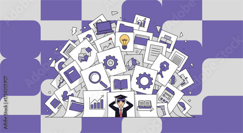Overwhelmed professional experiencing workplace stress, struggling with depression, facing burnout, and feeling the weight of excessive workload, leading to mental health challenges.