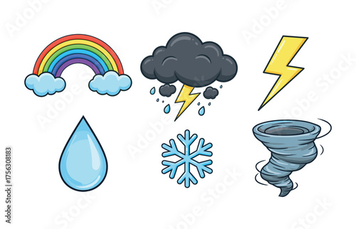 Weather elements for educational and forecasting design