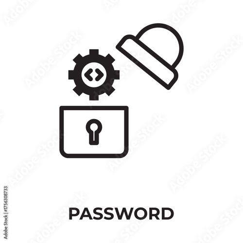 Password Vector, Icon Or Logo Sign Isolated Symbol Illustration