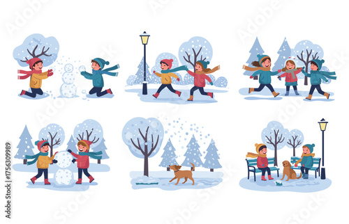 Winter fun and outdoor holiday activities for children