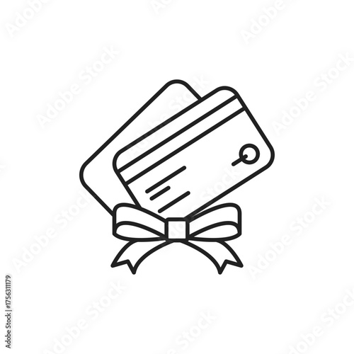 Gift Card Icon, Reward Payment UI Presentation Asset.