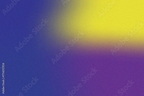 Vibrant Yellow and Purple Grainy Gradient - Abstract Noise Background