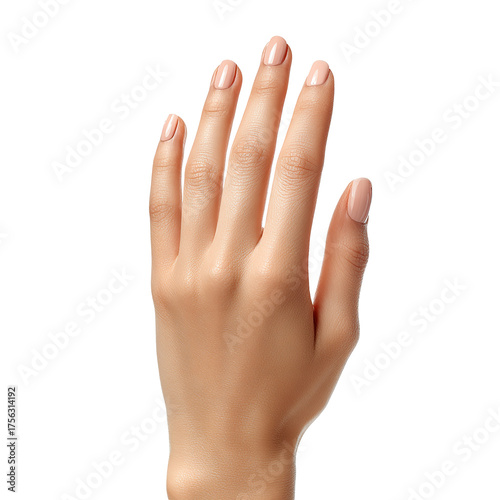 Women's Hands, Human Palm, Hand Gestures Female Fingers, Diverse Skin Tones, white background