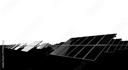 Harnessing clean energy with modern solar panel array, power generation for a sustainable future, eco-friendly technology for green living solutions
