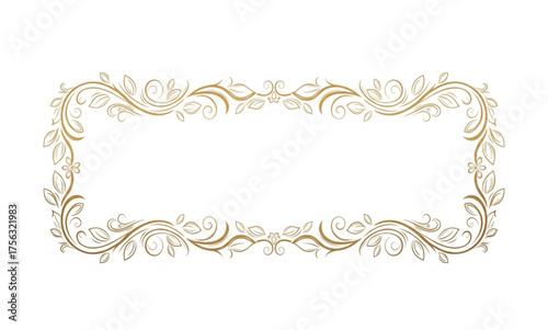 decorative frame with floral ornament