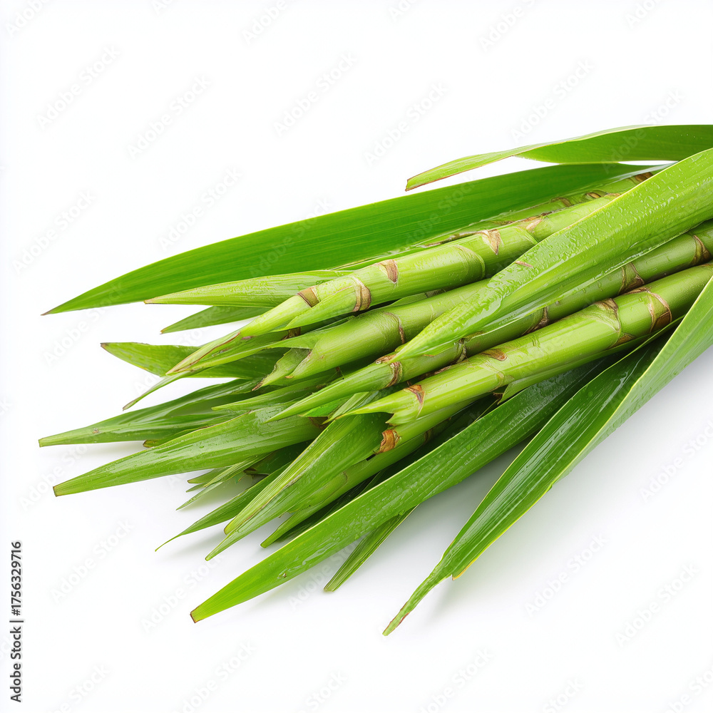 Fototapeta premium salacca palm shoots on white background