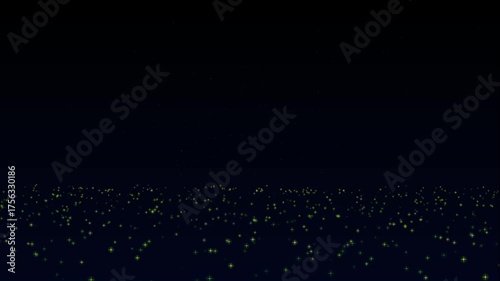 Abstract Glowing Stars Dreamy Night Sky Background