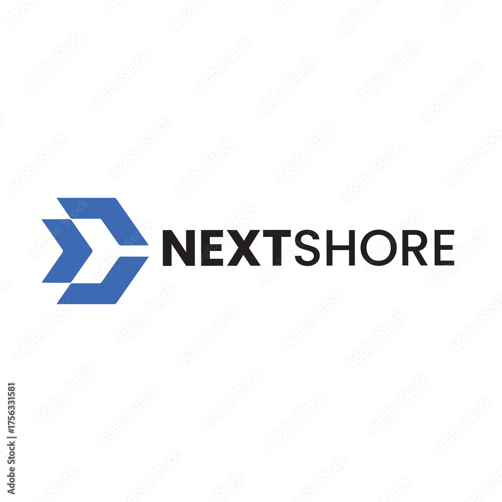 Obraz premium next logo Next Shore Logo