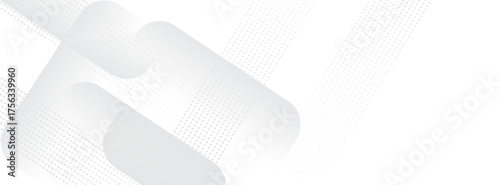 Minimalist White Background with Geometric Shapes and Subtle Dots for Modern Designs and Presentations, Creating a Clean and Professional Look