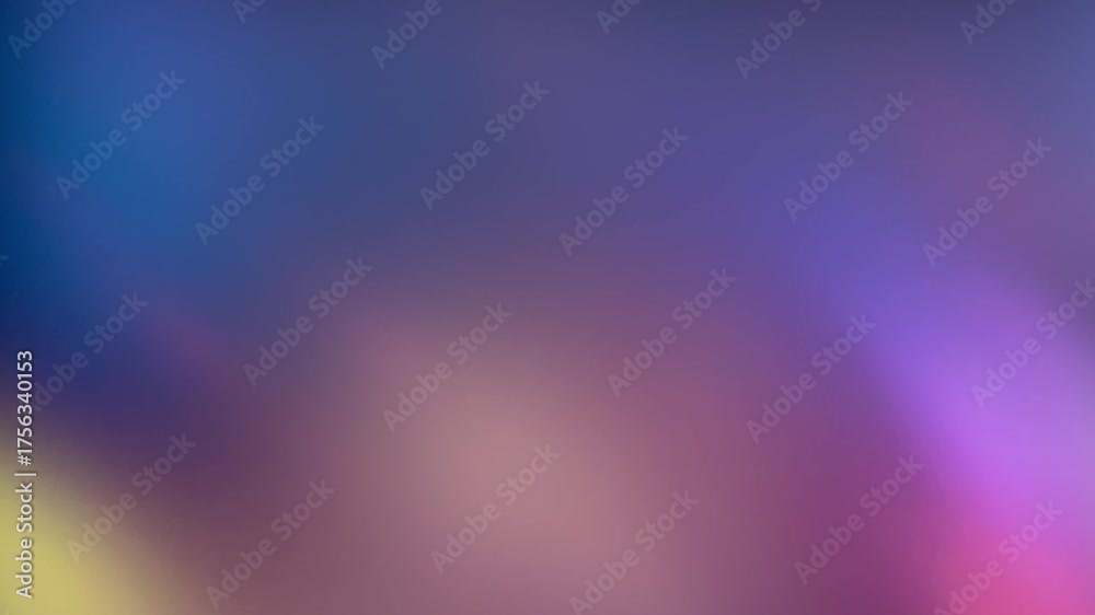 Vibrant Abstract Blur. Dynamic Blend of purple, Yellow, and Blue loop background. concept of technology, social networks media, hearders