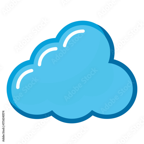 Wonderful cloud computing icon. Cloud icon.