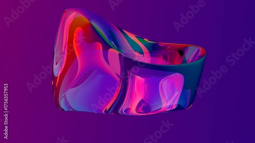 colorful abstract form (seamless loop)