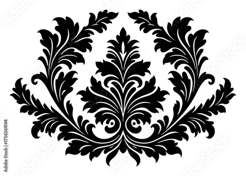 Minimalist Damask Vector Pattern, Seamless Woven Textile Design, Reversible White Background