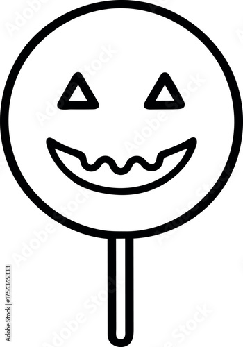 Candy Halloween Vector Silhouette icon