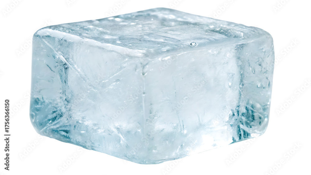 Obraz premium ice cubes isolated on white background