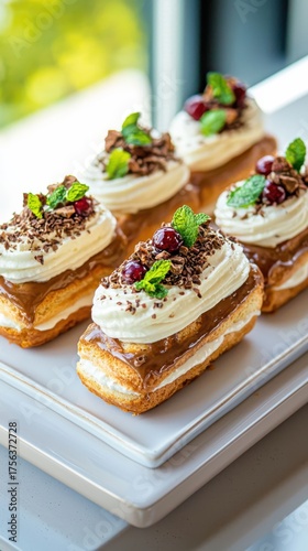 Wallpaper Mural Decadent dessert creation bakery pastry photography bright kitchen close-up culinary art Torontodigital.ca