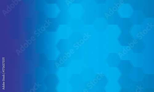 Blue gradient hexagon pattern abstract background