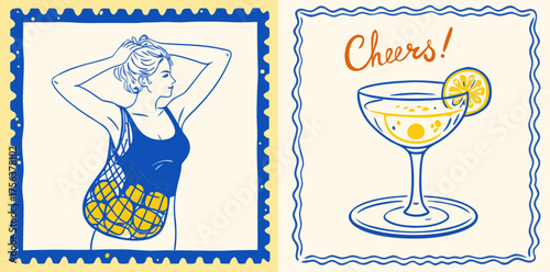 Colorful hand-drawn Christmas ornaments and gifts bringing festive cheer during winter celebrations