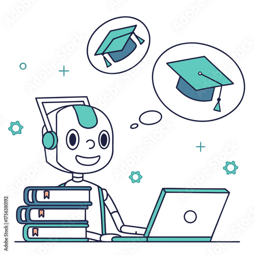 Vector art of robot learning