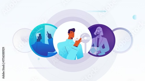 Professional Roles and Data Analysis – Animated Collaboration Explainer