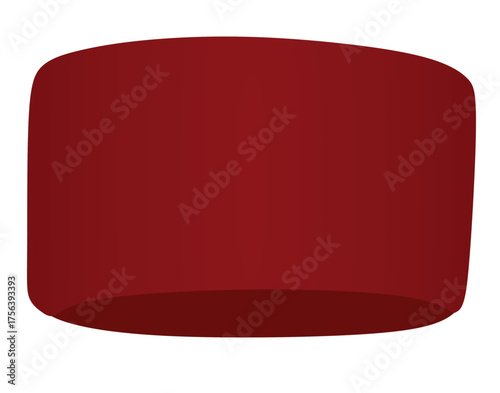 Red hand sweatband. vector illustration	

