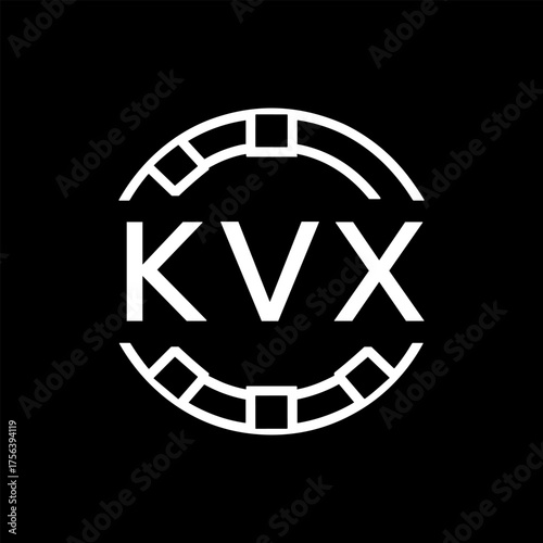Modern  Tech Logo Design – Futuristic Blue and White Circular Emblem on Black Background, KVX Later Logo, 

KVX  logo, KVX  modern logo design, KVX  tech logo, KVX  futuristic logo, KVX  circular logo