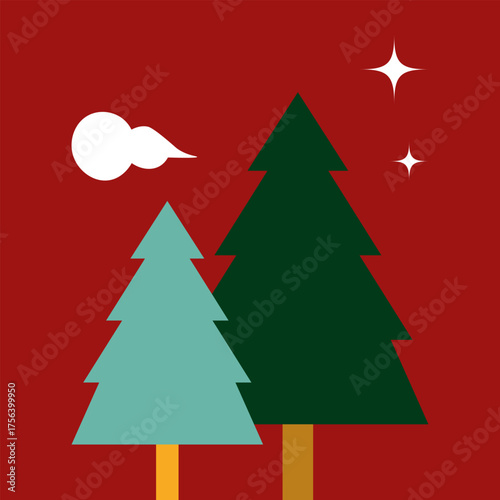 Serene Winter Forest Scene
