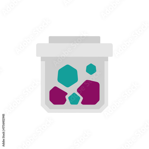 Cell-Free Production Flat Icon, In Vitro Module