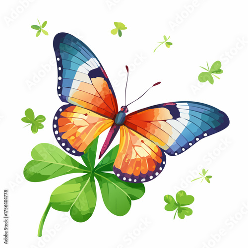 Schmetterling auf Klee