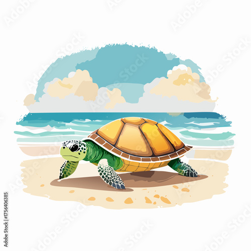 Schildkröte am Strand