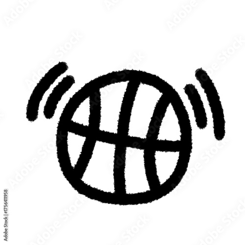 basketball ball png outline, cute cartoon handdraws clipart kids doodle element hand drawn doodle, handwriting clipart, kawaii kids drawing, funny character, childlike sketch, handwritten words,
