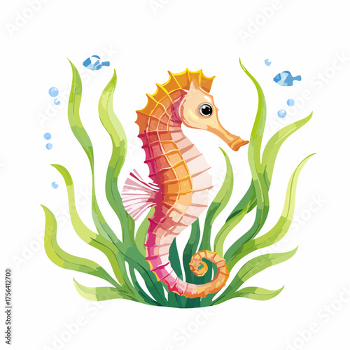 Seepferdchen auf Seegras