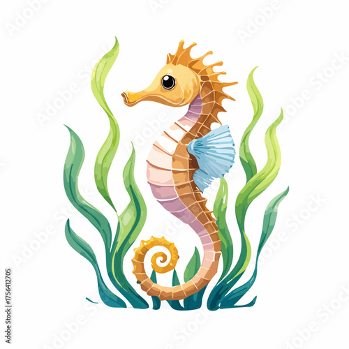 Seepferdchen auf Seegras