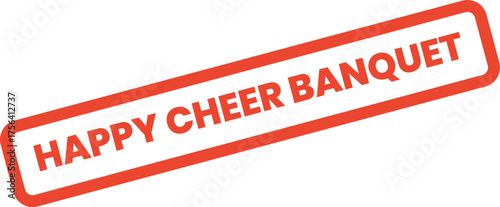 Happy Cheer Banquet stamp ideal for formal dining events and special celebratory gatherings