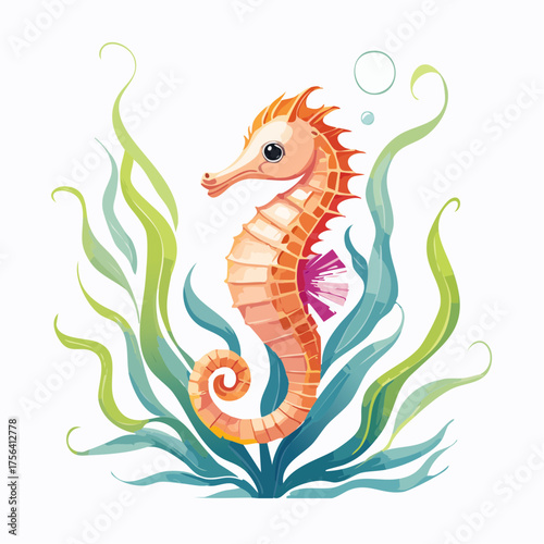 Seepferdchen auf Seegras