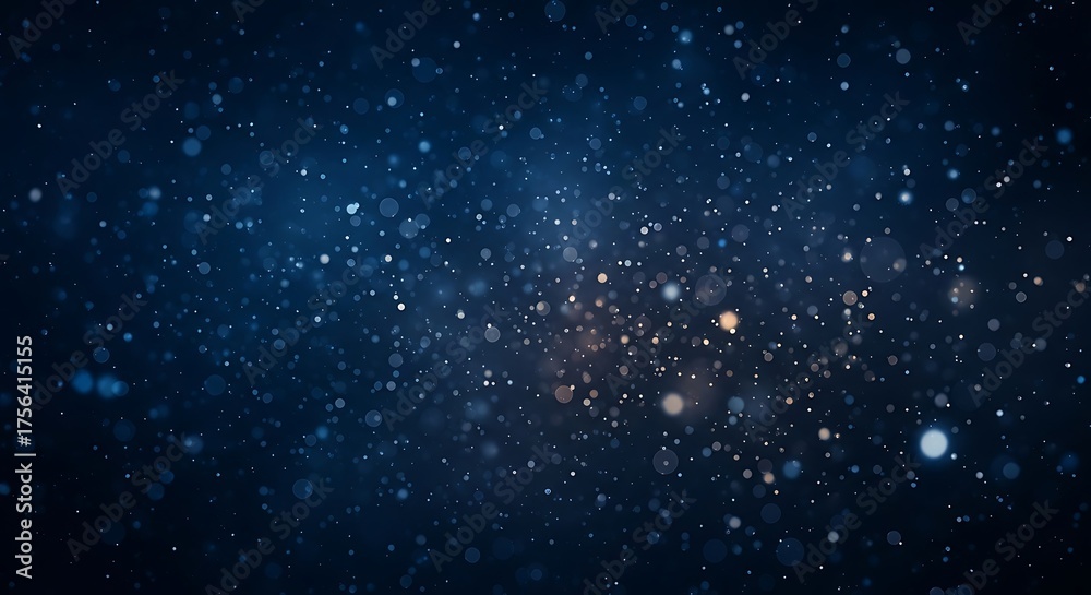 Obraz premium Sparkling Night Sky with Winter Background.