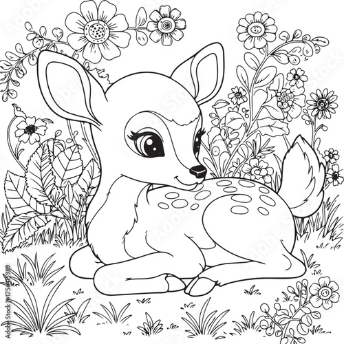 Cute dinosaur coloring page for kids featuring a brachiosaurus and palm tree