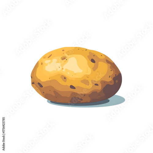 Potato Whole Brown Isolated Food Vegetable on Transparent Background
